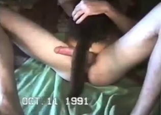 Watch me stretching this nice doggy