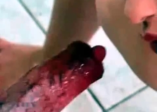 Brunette is getting an awesome dog dick
